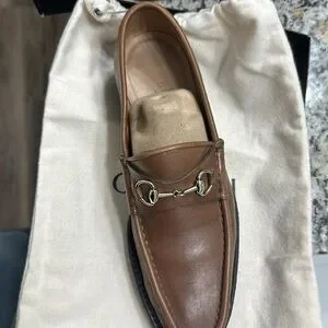 GUCCI MOCASSINO PELLE MORS ローファー Gucci | Shoes | Gucci Mocassino Pelle Mors Loafers Brown Womens 75